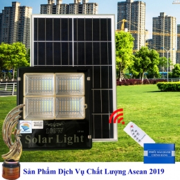 ĐÈN NĂNG LƯỢNG MẶT TRỜI 100W ÁNH SÁNG MÀU VÀNG
